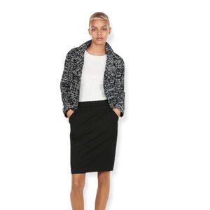 NWT Express S pleated pocket back zip pencil skirt sz 6